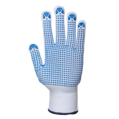Stickad handske med dots 7/S